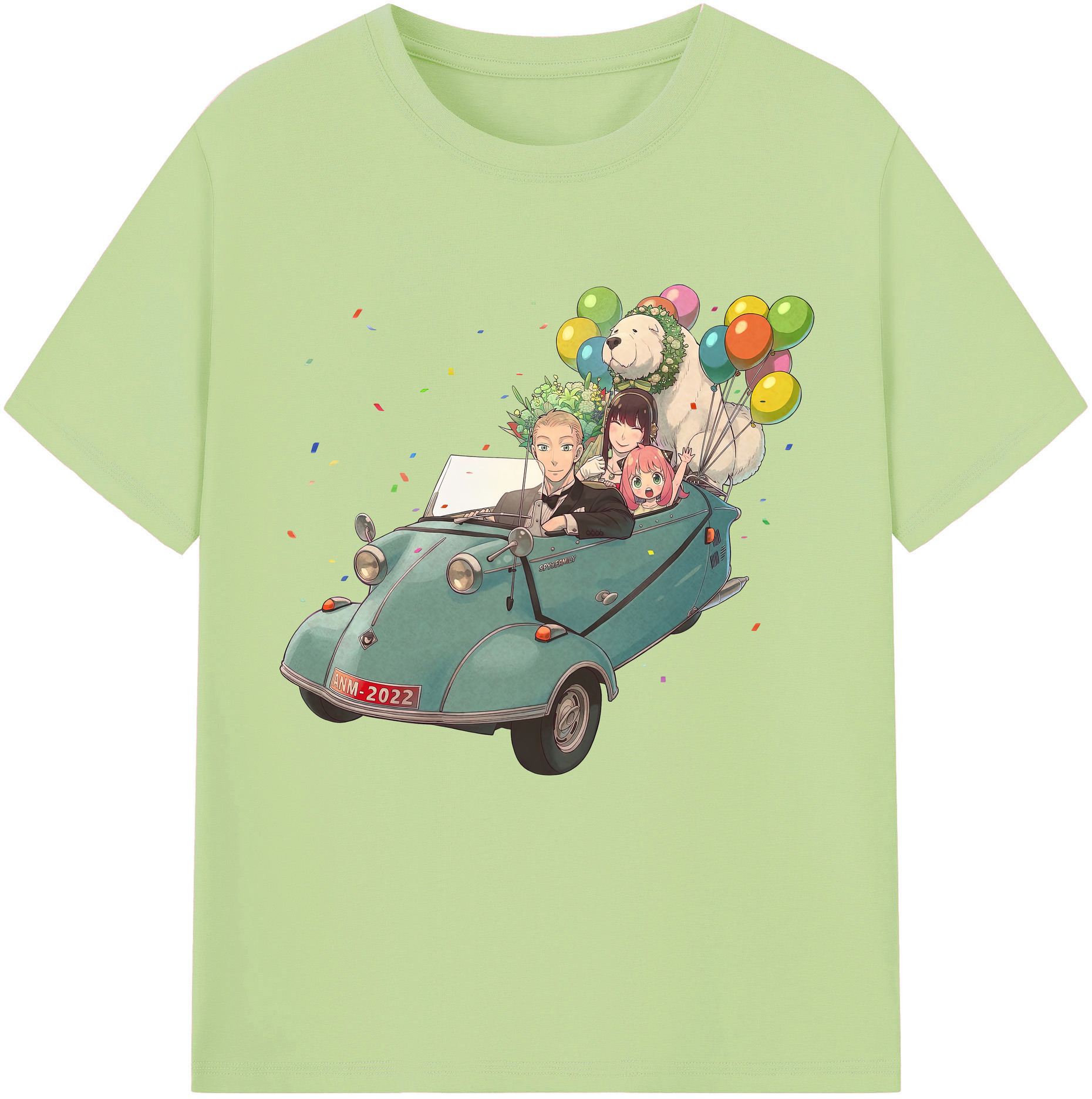 （画像用） SPY×FAMILY间谍家家酒 綿100％半袖Tシャツ（フロントプリント）
